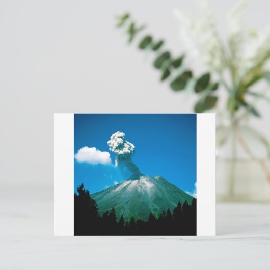 Berg Arenal Erupting Costa Rica Briefkaart (Staand voorkant)
