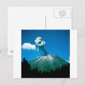 Berg Arenal Erupting Costa Rica Briefkaart (Voorkant / Achterkant)