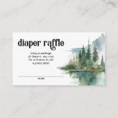 Berg Avontuur Bos Groene Luier Raffle Informatiekaartje (Voorkant)