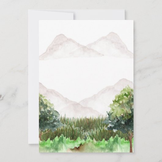 Berg Avontuur Verjaardag, Camping, Berg Kaart (Achterkant)