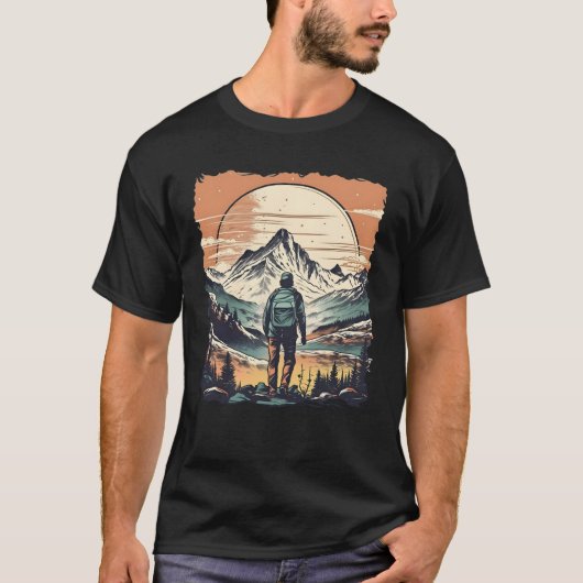 Berg avontuur wandelen t-shirt (Voorkant)