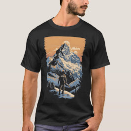 Berg avontuur wandelen t-shirt