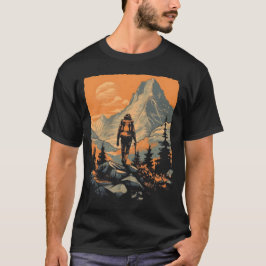 Berg avontuur wandelen t-shirt
