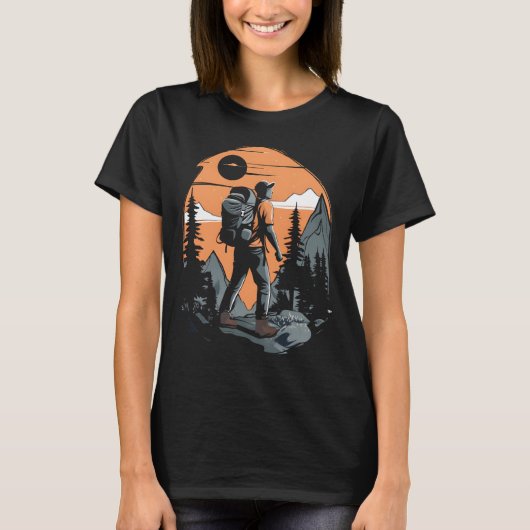 Berg avontuur wandelen t-shirt (Voorkant)