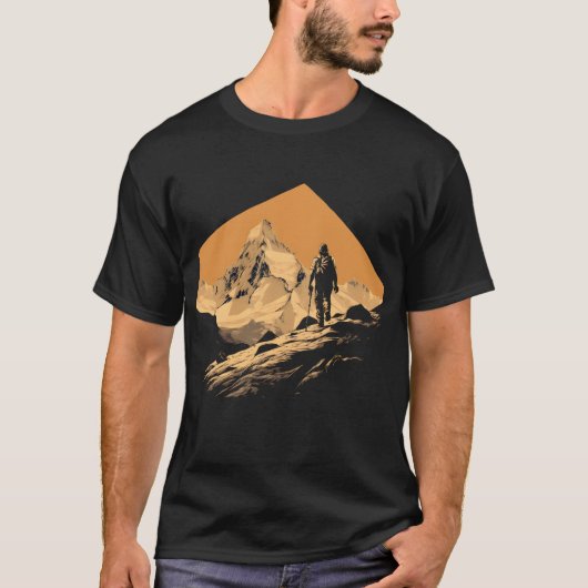 Berg avontuur wandelen t-shirt (Voorkant)