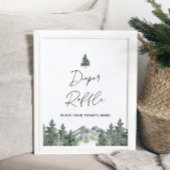 Berg Baby Shower Luierspel Lotingskaart Bord Poster