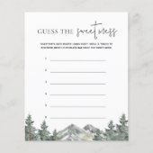 Berg Baby Shower Raad De Zoete Rommel Spel (Voorkant)