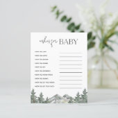 Berg Baby Shower Wensen Voor Baby Kaarten (Staand voorkant)