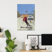 Berg Beech in North Carolina Skigebied Reizen Poster (Thuiskantoor)