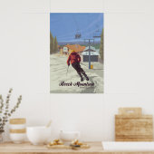 Berg Beech in North Carolina Skigebied Reizen Poster (Keuken)