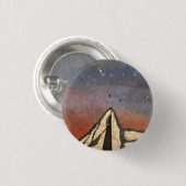 Berg bij nacht ronde button 3,2 cm (Voorkant /achterkant)