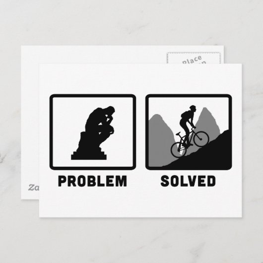 Berg Biking Briefkaart (Voorkant / Achterkant)