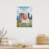 Berg bloem feest van het leven welkomstbord poster (Keuken)