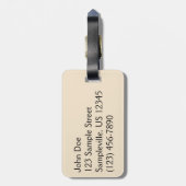 Berg Bluebird in Arches National Park Bagagelabel (Achterkant verticaal)