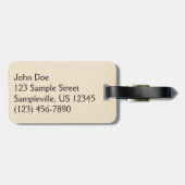 Berg Bluebird in Arches National Park Bagagelabel (Achterkant horizontaal)