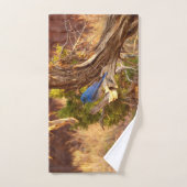 Berg Bluebird in Arches National Park Handdoek (Handdoek)
