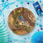 Berg Bluebird in Arches National Park Papieren Bordje (Feest)