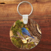 Berg Bluebird in Arches National Park Sleutelhanger (Achterkant)