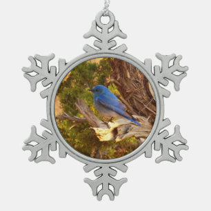 Berg Bluebird in Arches National Park Tin Sneeuwvlok Ornament