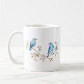 Berg Bluebird op Sakura Branch Koffiemok (Links)