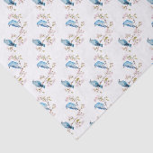 Berg Bluebird op Sakura Branch Tissuepapier (Detail)