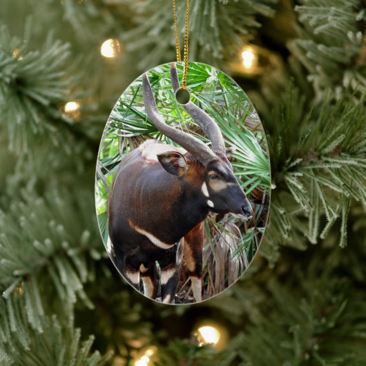 Berg Bongo Antelope Keramisch Ornament (Boom)