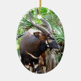 Berg Bongo Antelope Keramisch Ornament