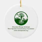 Berg Bongo en Kalf Keramisch Ornament (Achterkant)