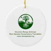 Berg Bongo en Kalf Keramisch Ornament (Achterkant)