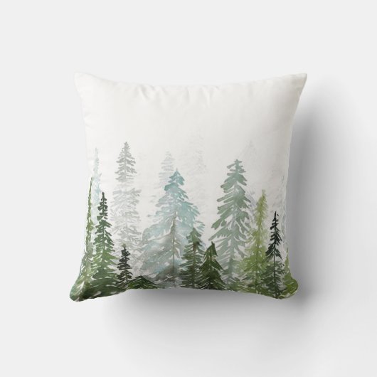 Berg, bos, avontuur, zurierdecor kussen (Achterkant)