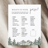 Berg Bos Baby Shower Tas Spel Kaart