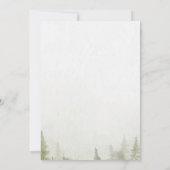 Berg, Bos, Meer, String Lights Kaart (Achterkant)