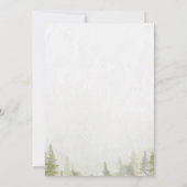 Berg, Bos, Meer, String Lights RSVP Kaart (Achterkant)