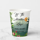 Berg, bos & zonsondergang papieren bekers (Voorkant)