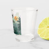 Berg, bos & zonsondergang shot glas (Rechts)