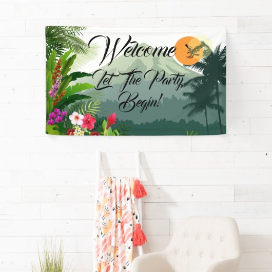 Berg & Bos Zonsondergang Verjaardag Spandoek (Insitu)