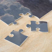 Berg boven de wolken legpuzzel (Zijkant)
