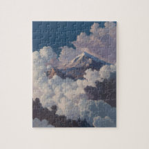 Berg boven de wolken