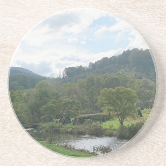 Berg Brook in het Blauwe Ridge-gebergte Zandsteen Onderzetter (Voorkant)