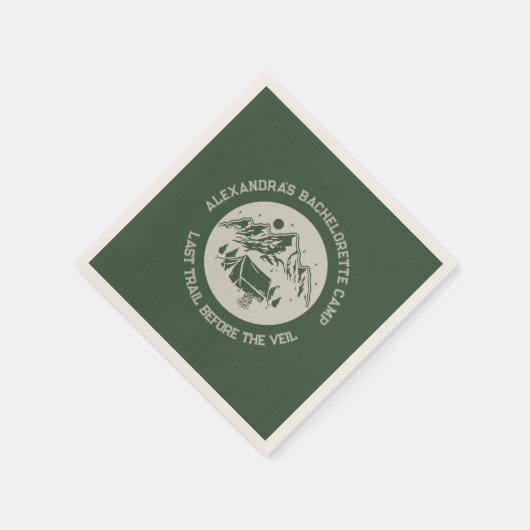 Berg Camping Weekend Bachelorette Servet (Hoek)