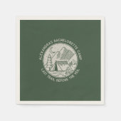 Berg Camping Weekend Bachelorette Servet (Voorkant)