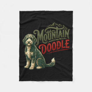Berg doodle hondenliefhebbers vintage retro outdoo fleece deken