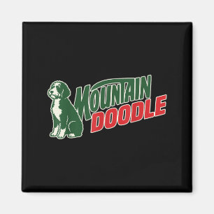Berg doodle hondenliefhebbers vintage retro outdoo magneet