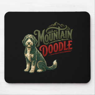 Berg doodle hondenliefhebbers vintage retro outdoo muismat