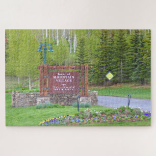 Berg dorp Telluride, Colorado, bord Legpuzzel