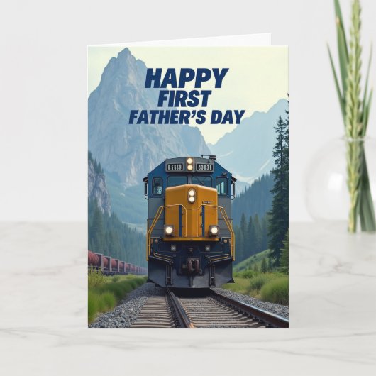 Berg Eerste Vaderdag Treinkaart Kaart (Voorkant)