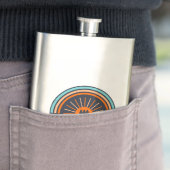 Berg-eiland Lake North Carolina Rainbow Flacon (Voorbeeld)