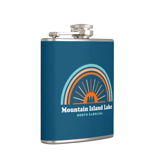 Berg-eiland Lake North Carolina Rainbow Heupfles (Rechts)