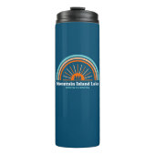 Berg-eiland Lake North Carolina Rainbow Thermosbeker (Voorkant)