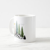 BERG EN BOMEN RUSTIGE NATUUR KOFFIEMOK (Voorkant links)